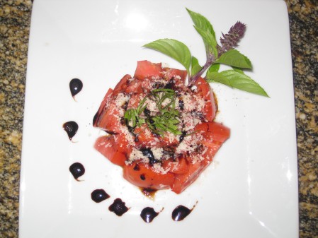 Tomato Salad with Balsamic Reduction